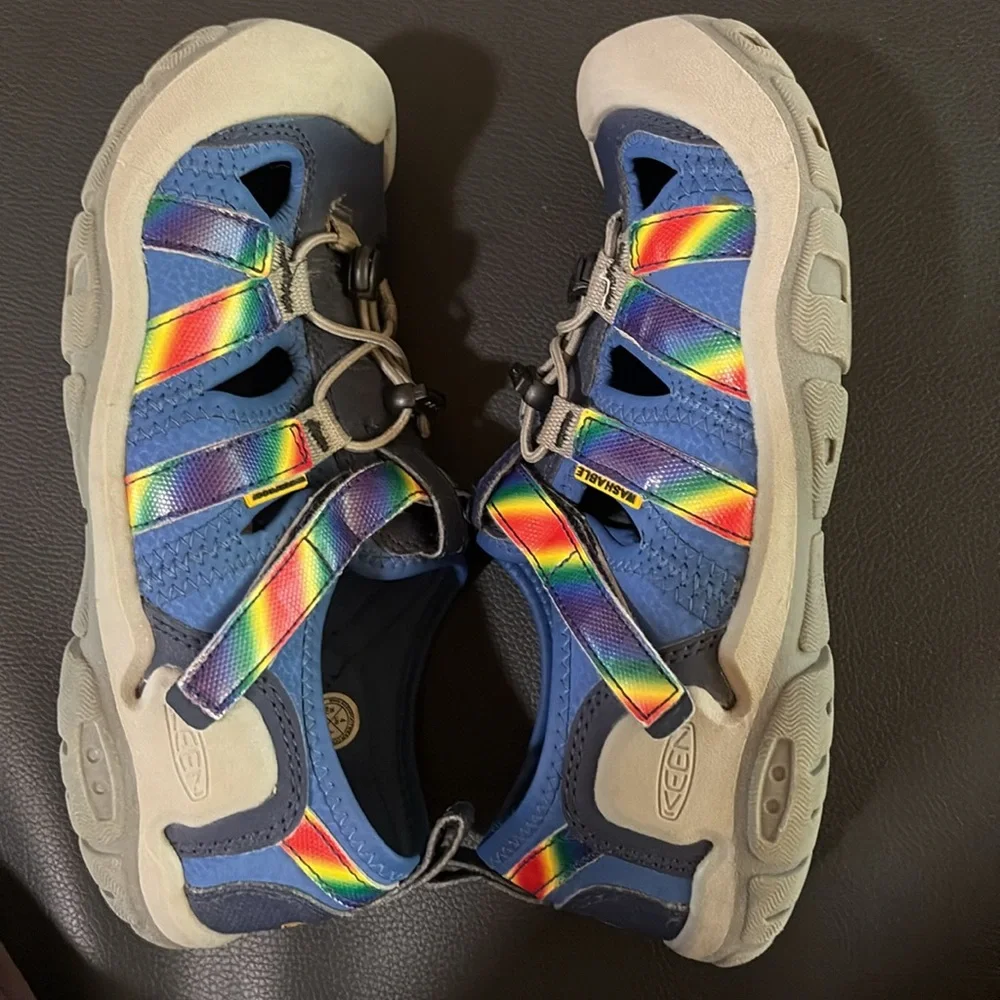 Keen Blue size 4 Water Shoes with Closed Toe and Adjustable Straps